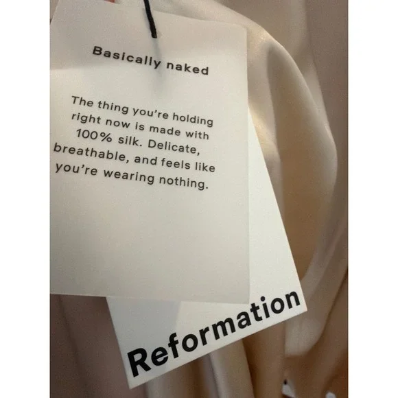 Reformation Sera Silk Two Piece Set Brand New - Picture 9 of 9